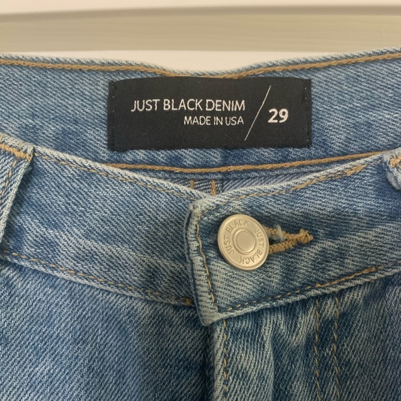 Just Black Denim Mom Jeans size 29 - Picture 2 of 3